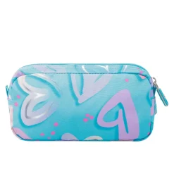 TOTTO - Estuche escolar dos compartimentos corazones pintados Sobre* Material Escolar