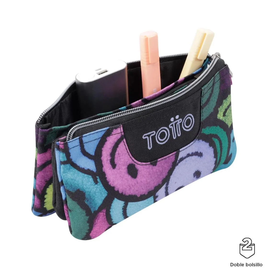 TOTTO - Estuche escolar emojis Tablero* Material Escolar