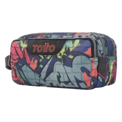 TOTTO - Estuche escolar tres compartimentos graffiti Agapec