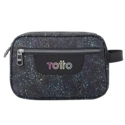 TOTTO - Estuche escolar tres compartimentos salpicado color Plastilina* Material Escolar