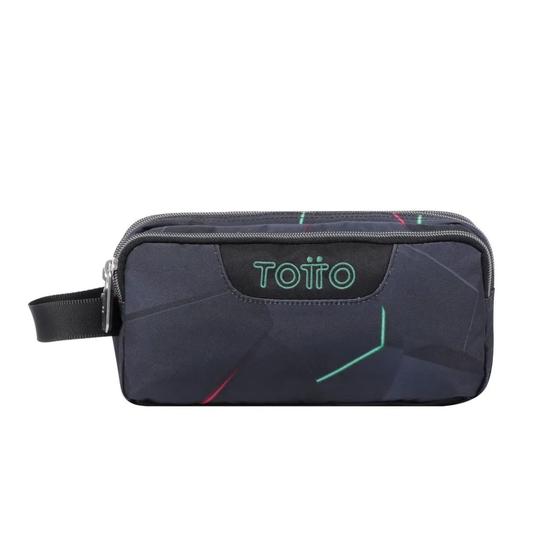 TOTTO - Estuche escolar tres compartimentos fractal Agapec* Material Escolar