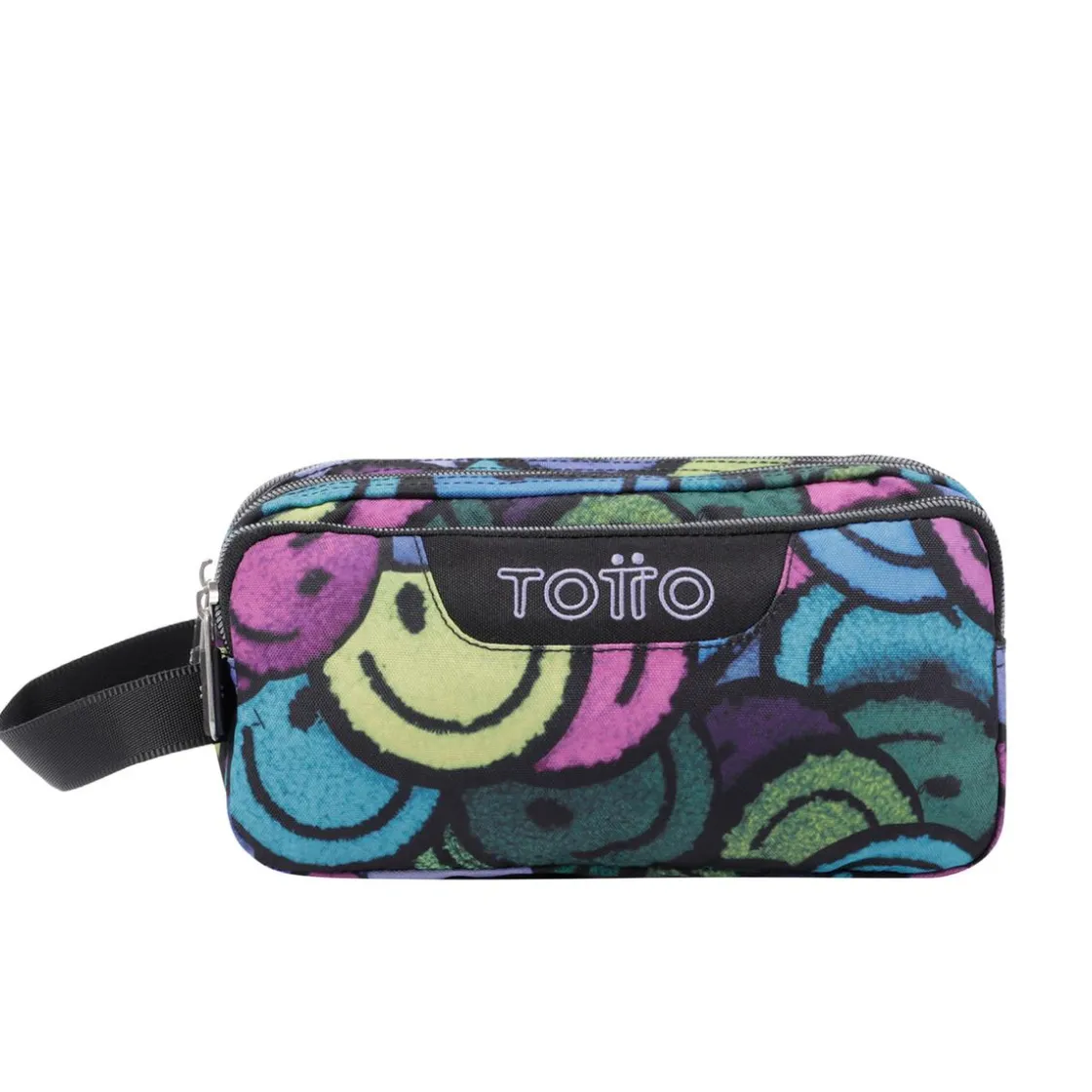 TOTTO - Estuche escolar tres compartimentos emojis Agapec* Material Escolar