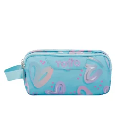 TOTTO - Estuche escolar tres compartimentos corazones pintados Agapec* Material Escolar