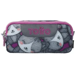 TOTTO - Estuche Sobre Kitten Rose* Material Escolar