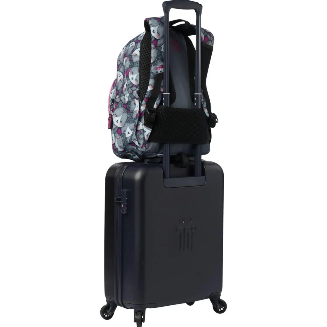 TOTTO - Mochila Acuareles Kitten Rose