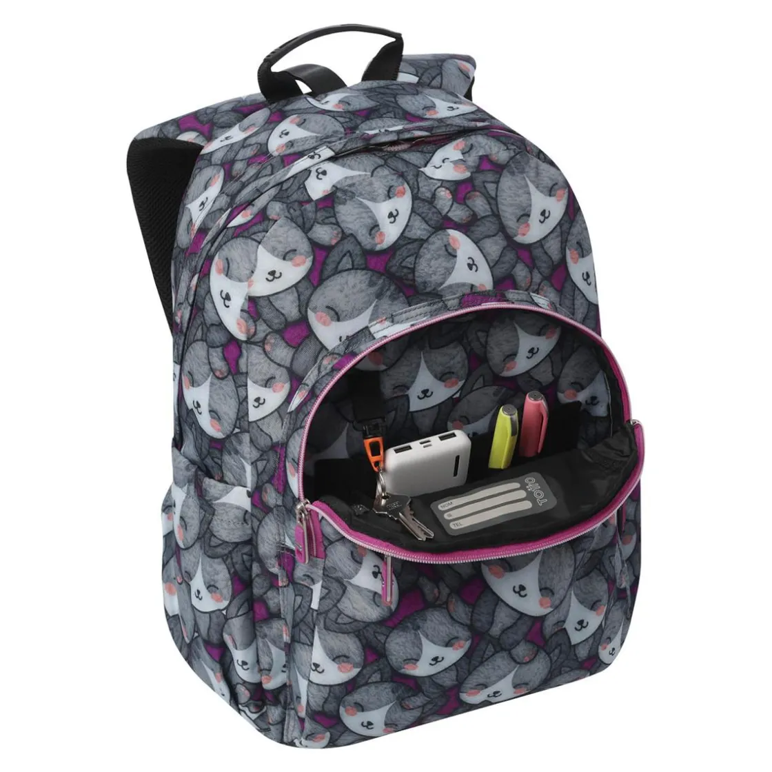 TOTTO - Mochila Acuareles Kitten Rose