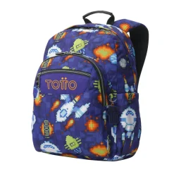 TOTTO - Mochila Acuareles Space Blue* Material Escolar