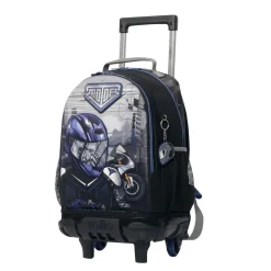 TOTTO - Mochila con ruedas Helmet Racer M* Material Escolar