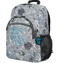 TOTTO - Mochila escolar adaptable a carro Acuareles Newspaper* Material Escolar