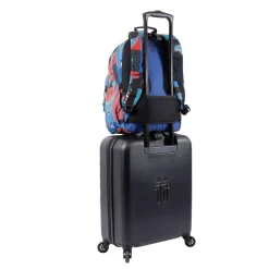 TOTTO - Mochila escolar adaptable a carro cyber monstruos Acuareles* Material Escolar