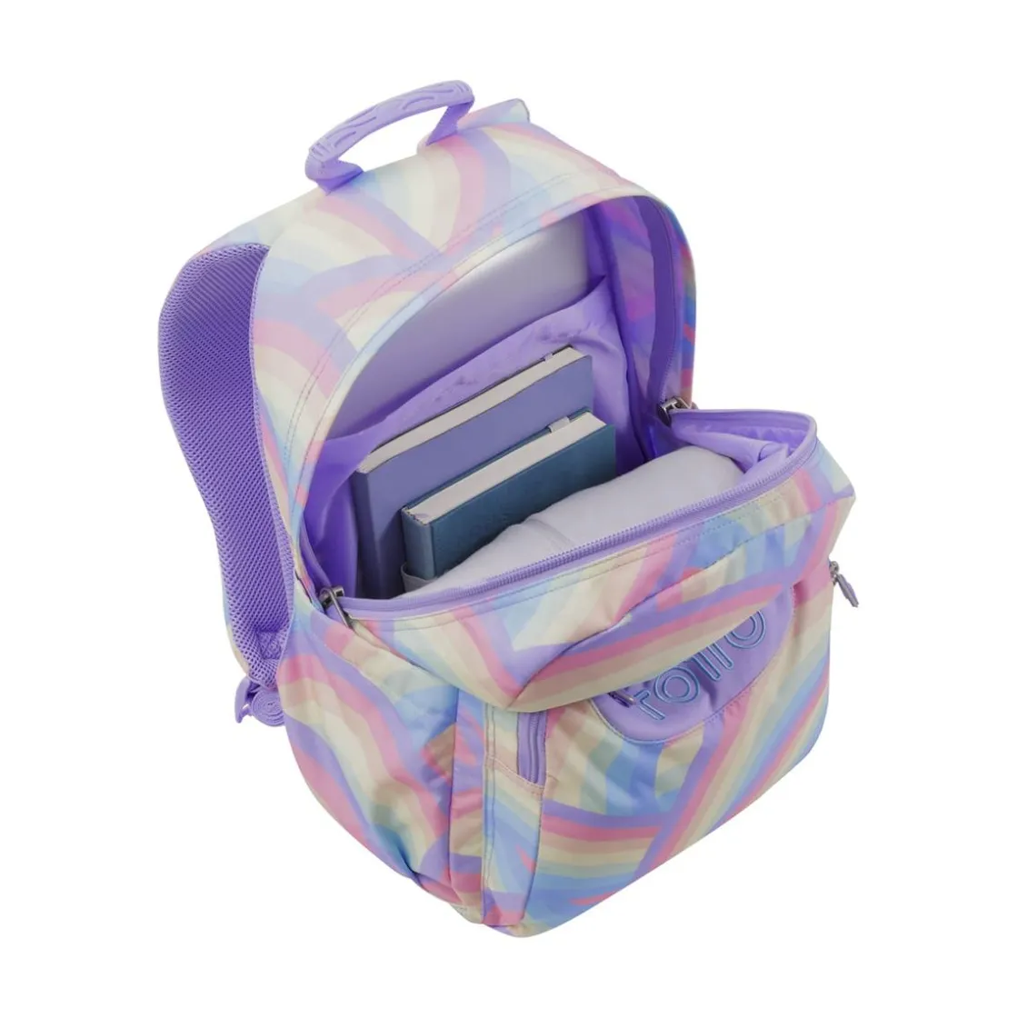 TOTTO - Mochila escolar arcoíris Acuarela* Material Escolar