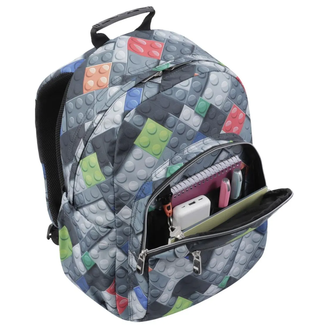 TOTTO - Mochila escolar bloques Acuarela