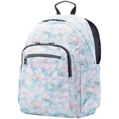 TOTTO - Mochila escolar corazones pastel Acuarela
