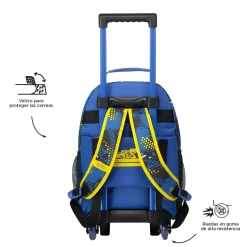 TOTTO - Mochila escolar con ruedas mediana Velocity* Material Escolar