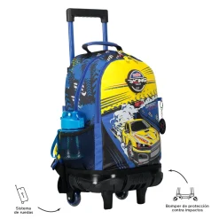 TOTTO - Mochila escolar con ruedas mediana Velocity* Material Escolar