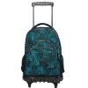 TOTTO - Mochila escolar con ruedas Renglones - Azul