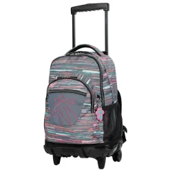 TOTTO - Mochila escolar con ruedas Renglones multicolor Jaspeado