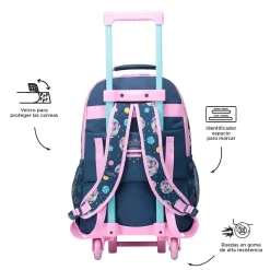 TOTTO - Mochila escolar con ruedas grande Sweet Candy* Material Escolar