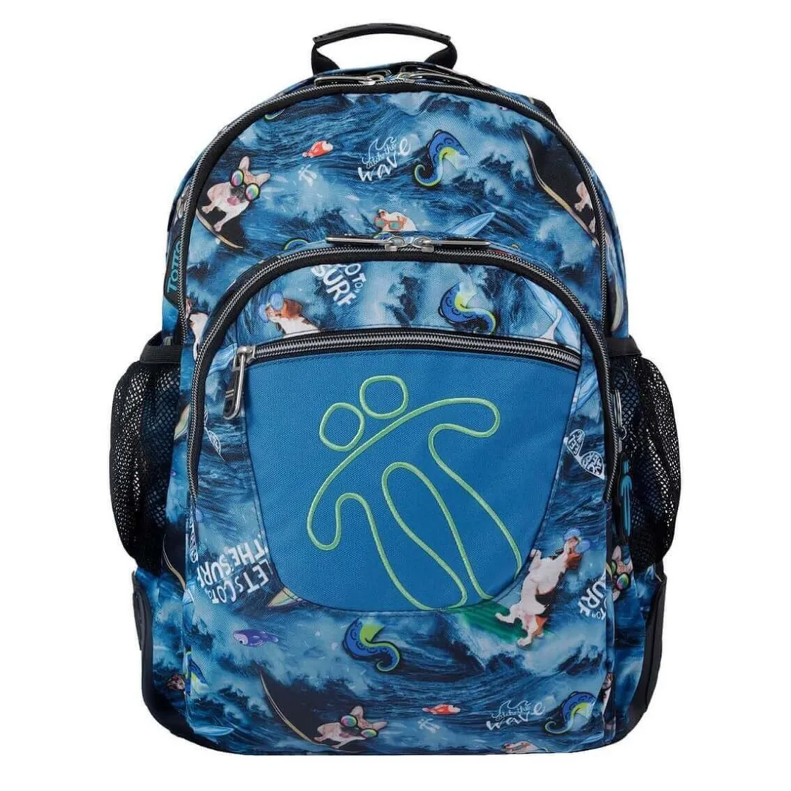 TOTTO - Mochila escolar Crayoles - Océano