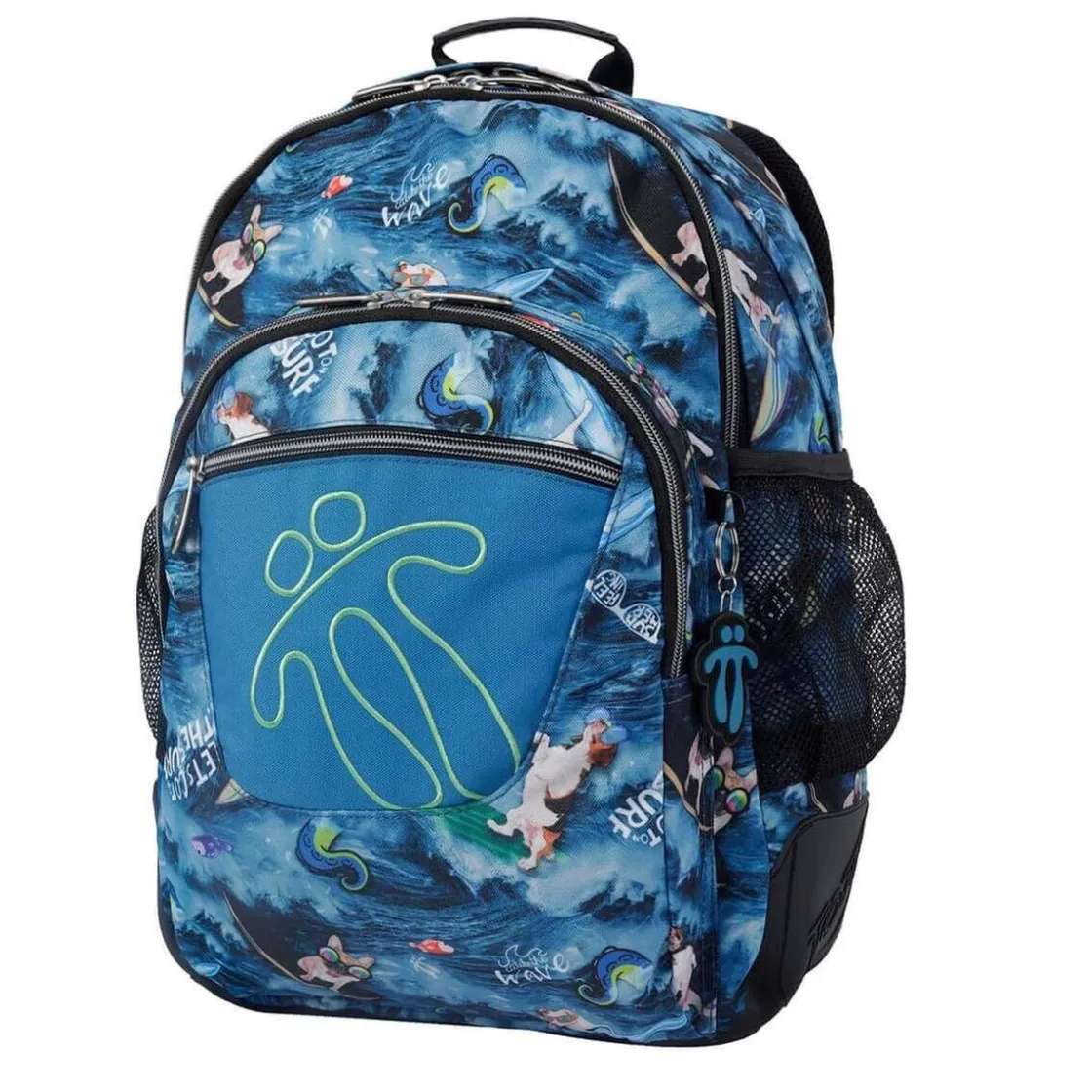 TOTTO - Mochila escolar Crayoles - Océano