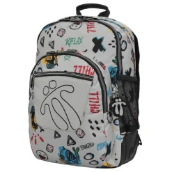 TOTTO - Mochila escolar Crayoles - Gris