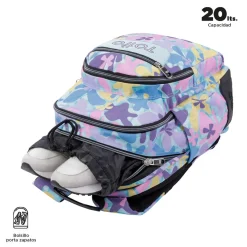 TOTTO - Mochila escolar flores hawaianas Crayoles* Material Escolar