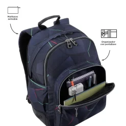 TOTTO - Mochila escolar fractal Crayoles* Material Escolar