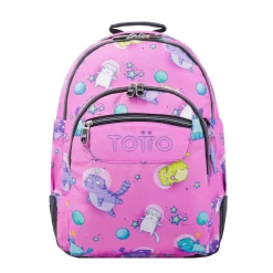TOTTO - Mochila escolar gatos astronautas Crayoles* Material Escolar
