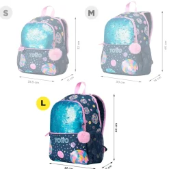 TOTTO - Mochila escolar grande Sweet Candy* Material Escolar