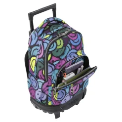 TOTTO - Mochila escolar pequeña ruedas emojis Resma