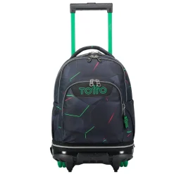 TOTTO - Mochila escolar ruedas desmontable fractal Tiza* Material Escolar