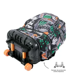 TOTTO - Mochila escolar ruedas desmontable manga Tiza* Material Escolar