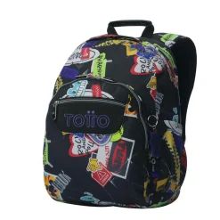 TOTTO - Mochila Gommas Sticky* Material Escolar