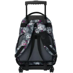 TOTTO - Mochila Renglones con ruedas Kitten Rose