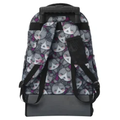 TOTTO - Mochila Renglones con ruedas Kitten Rose