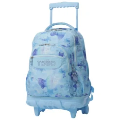 TOTTO - Mochila Renglones con ruedas Polar