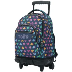 TOTTO - Mochila Renglones con ruedas Latty* Material Escolar