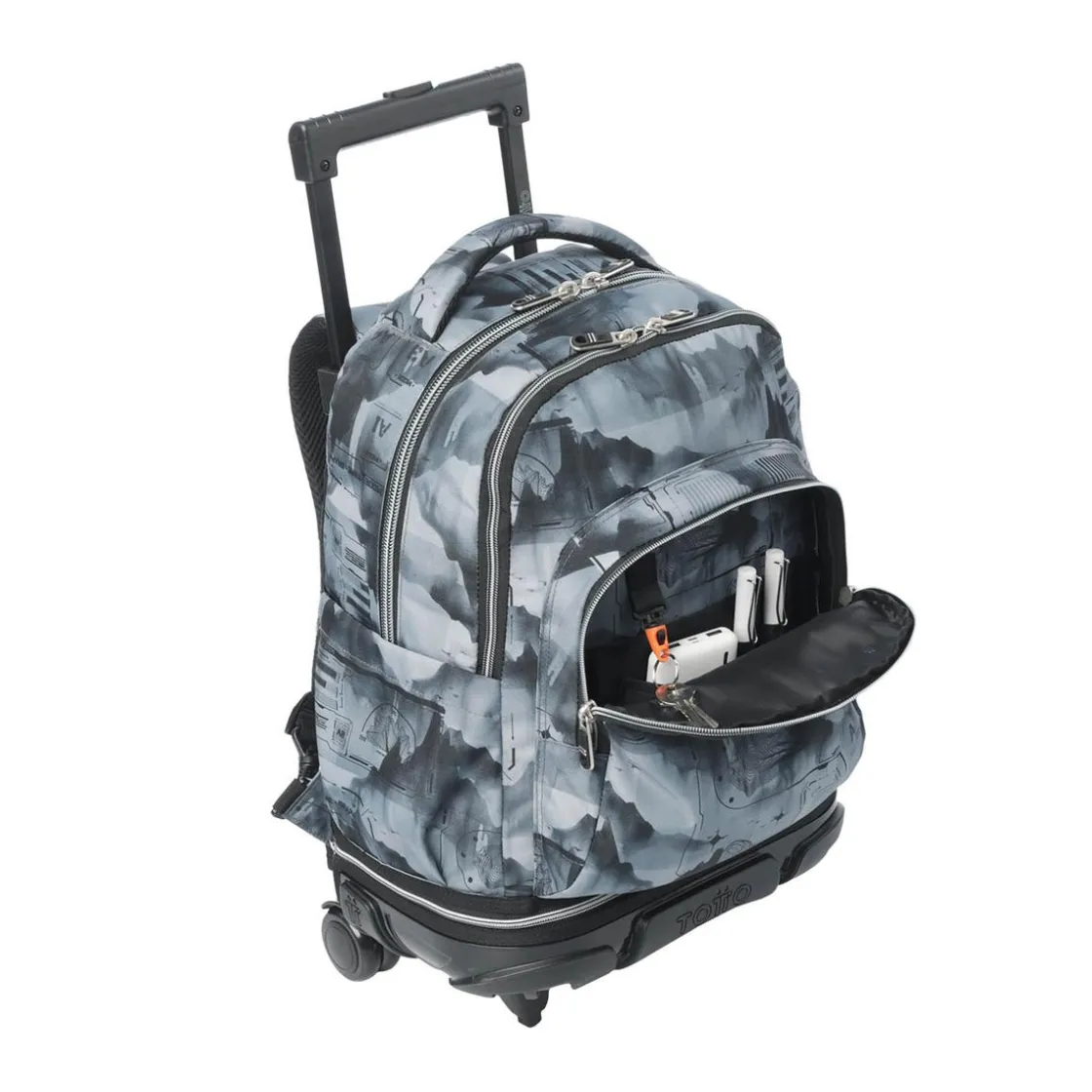 TOTTO - Mochila Tiza con ruedas Digital Hill* Material Escolar