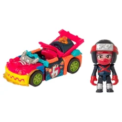 T-RACERS - Pack coche y figura Fire & Ice (varios modelos)* Vehículos Y Circuitos