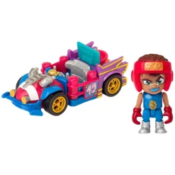 T-RACERS - Pack coche y figura Fire & Ice (varios modelos)* Vehículos Y Circuitos