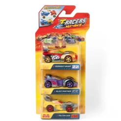 T-RACERS Mix Race Carrera Mixta Pack 3 (Varios modelos) ㅤ* Vehículos Y Circuitos