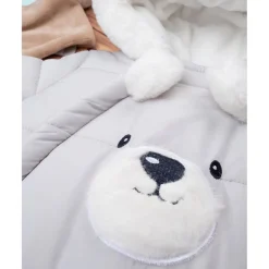 Prenatal Traje de nieve de nailon para niño gris