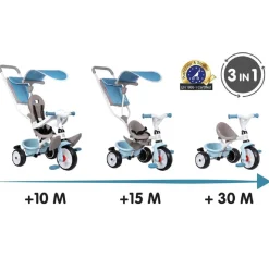 SMOBY Triciclo Baby Balade Plus Azul* Motos Y Triciclos