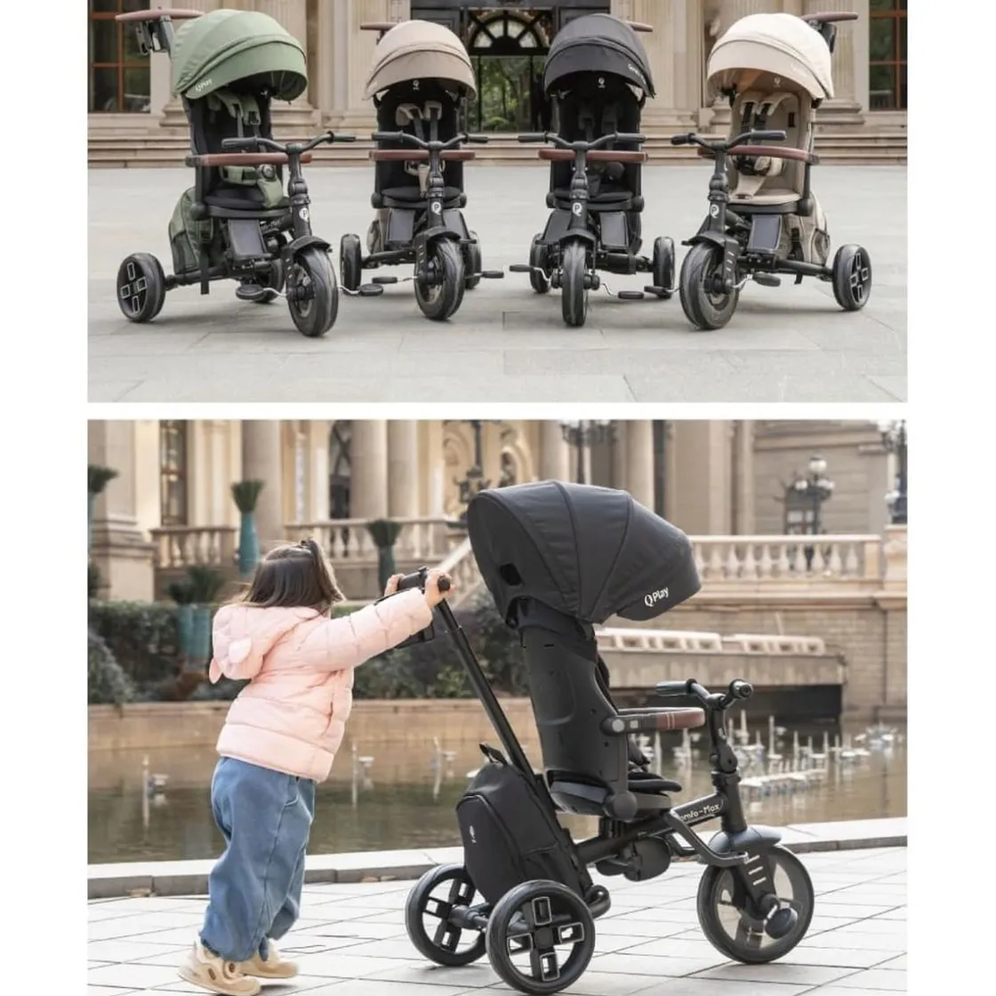 DEVESSPORT Triciclo Comfo Max 6 en 1 – Verde