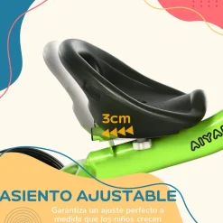 AIYAPLAY Triciclo con timbre y cesta Verde