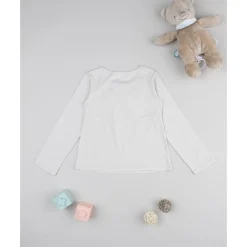 Prenatal T-shirt beige con cuello bordado para niña* Niña 2-10 Años·Camisas Y Camisetas|Niña·Niña 2-10 Años