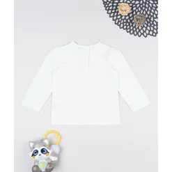 Prenatal T-shirt niña blanca estampado mapache* Niña·Bebé Niña 3-36 Meses|Bebé Niña 3-36 Meses·Camisas Y Camisetas