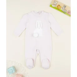 Prenatal Tutina bebé niña rosa con conejito