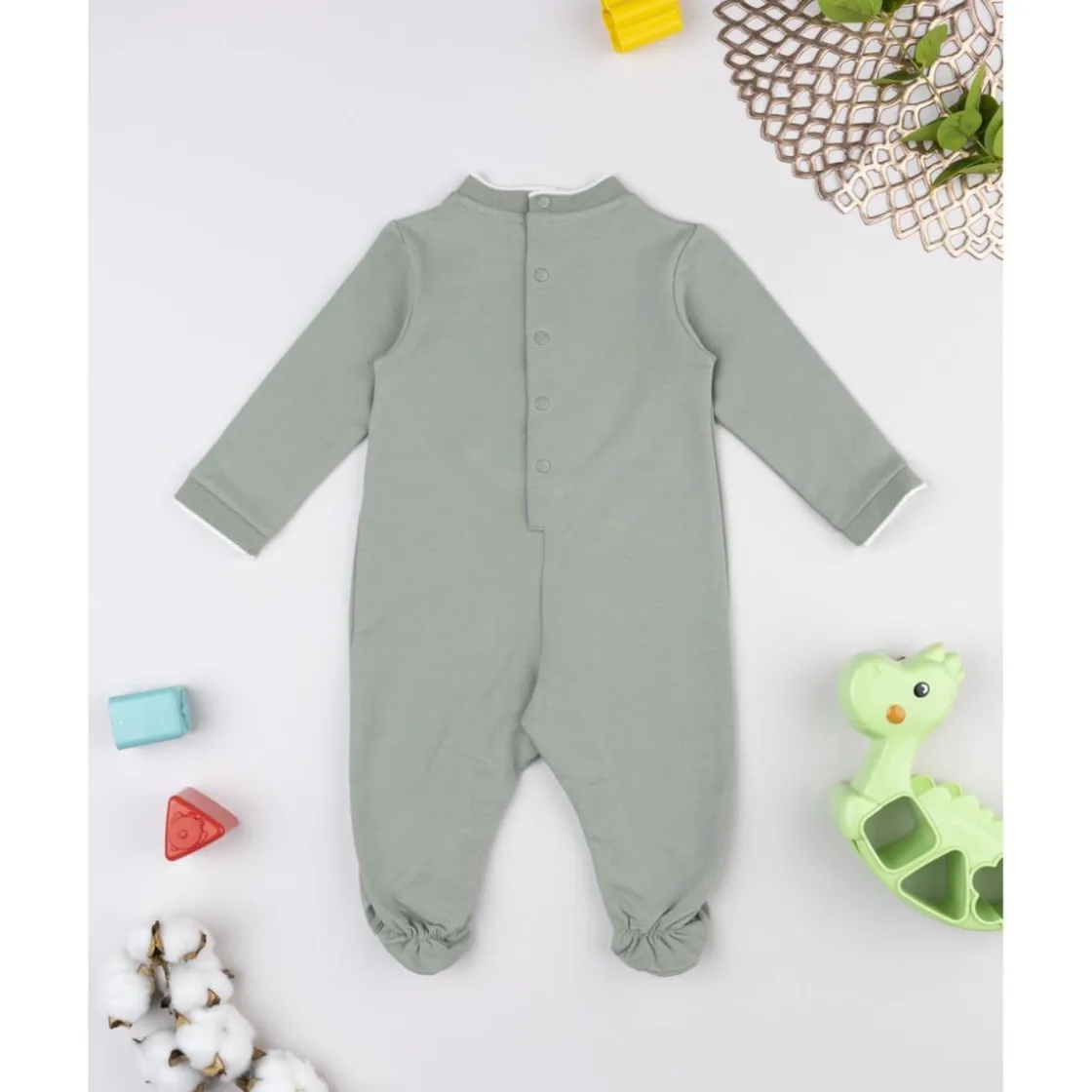 Prenatal Tutina bebé verde dinosaurio