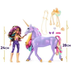 SPIN MASTER Unicorn Academy - Sophia y Wildstar con luz mágica